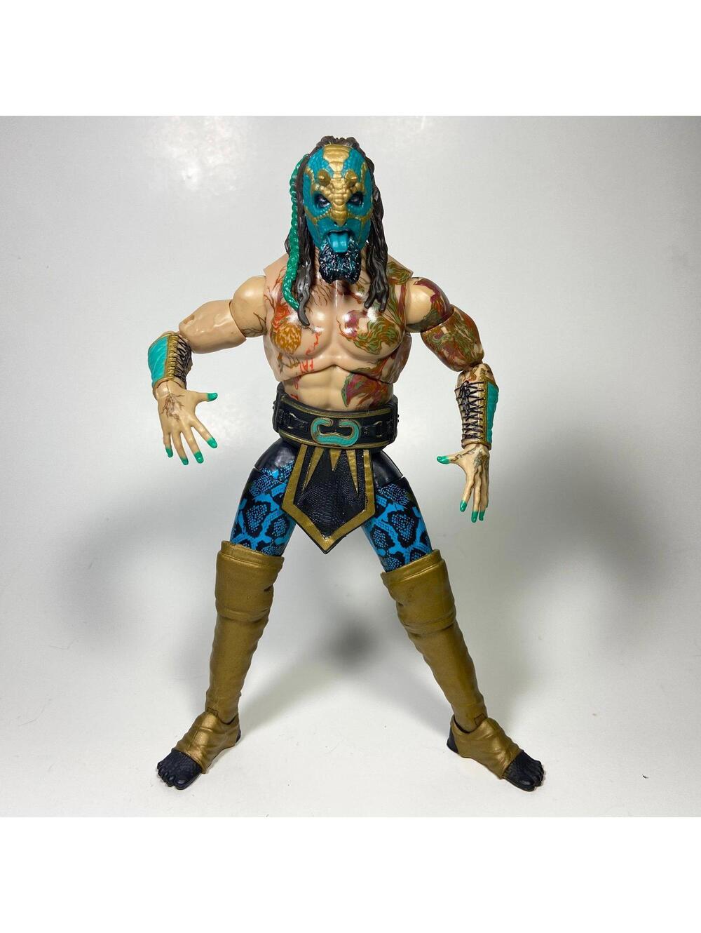 7.5” Jazwares AEW Unrivaled Collection Series 5 #41 Luchasaurus Figure - INCOMP.